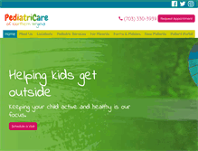 Tablet Screenshot of pediatricare.com